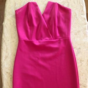 Hot pink dress